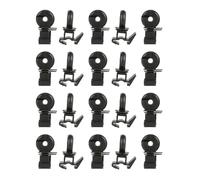 Fence Insulator Clips, 20 Pcs PP Round Eye Wire Holders for Pasture Fence Repair and Ranch Maintenance Work Pack Wire Guide Hardware Pasture Repair Ranch Upkeep Clip Hook Holders Outdoor Fixing Manual