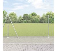 Fence Mesh Roll 25 x 1.2 m Galvanised Steel 13mm Mesh Weather-Resistant Silver.