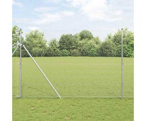 Fence Mesh Roll Silver Galvanised Steel PVC 50 x 1.5 m 25x25mm Grid Weatherproof