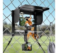 Fence Mount for Gopro DJI insta360 Mevo Start, Easy Setup Shade for Sun & Rain, Reducing Overheating, Compatible with Baseball, Football, Tennis Games