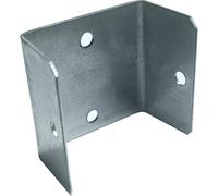 Fence Pancel Bracket Fixings Galvanised Panel Clip Pack of 24 Panel to Post Bracket 52 mm