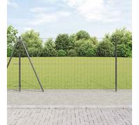 Fence Panel 1.2 x 10 m Grey Steel PVC Outdoor Privacy Garden Fence Panel Set Pro