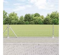 Fence Panel 25 x 0.6 m Galvanised Steel 13mm Mesh Weather-Resistant for Gardens