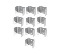Fence Panel Clips Trellis U Clip Bracket for Timber Posts, Secure Fence or RefixPanel Galvanised Fencing Clips 44mm