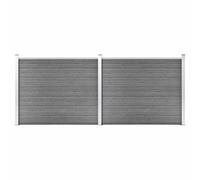 vidaXL Fence Panel Set WPC 353x146 cm Brown