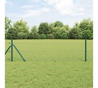 Fence Panel Green 10x0.8m Steel PVC 36 mm Mesh Garden Boundary Security Durable