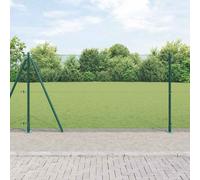 Fence Panel Green 25 x 1.2 m Steel PVC Mesh 12x12 mm Privacy Garden Fence Panel