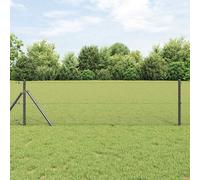Fence Panel Grey Steel PVC 10x0.6m 13mm Mesh Garden Security Durable Outdoor Pro