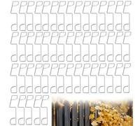 Fence Panel Grips Clips, 50PCS Stainless Steel Fence Panel Wedges, Garden Post Mounting Clamps for Stop Bangin and Rattling