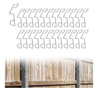 Fence Panel Grips Clips and Wedges, 25Pcs Fence Clips to Stop Rattling and Banging, Stainless Steel Grips Fence Panel Wedges Garden Post Mounting Clamps Fence Rattle Stoppers Garden Wind Protector