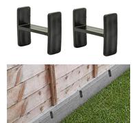 Fence Panel Holders (Pack of 12) Anti-Bowing Panel Holders for Concrete Gravel Boards Prevent Fence Damage & Rot, Lift Panels Off Boards Heavy Duty Garden Fence Spacers (Pack of 12)