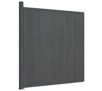 vidaXL Fence Panel Outdoor Patio Fence Wall Board Garden Fence Post Brown WPC