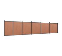 (brown, 1045 x 186 cm) vidaXL Fence Panel Patio Outdoor Privacy Fence Board Garden Picket Fence WPC