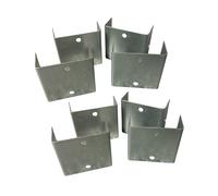 Fence Panel Security U-Clips, Galvanised Steel, Anti-Rattle, 44mm & 51mm, for Fixing Fence Panels and Heavy Duty Timber Trellis, Pack of 4, 8 or 12 (8