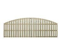 Fence Panel Topper 6ft x 1.5ft Florence Slatted Garden Trellis Wooden 5pk