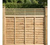 Fence Panel Topper 6ft x 1ft Vogue Slatted Garden Trellis Wooden