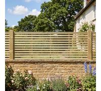 Fence Panel Topper 6ft x 2ft Vogue Slatted Garden Trellis Wooden 3pk