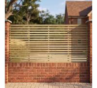 Fence Panel Topper 6ft x 3ft Vogue Slatted Garden Trellis Wooden 3pk