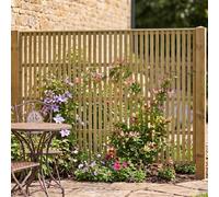 Fence Panel Topper 6ft x 4ft Tuscany Slatted Garden Trellis Wooden