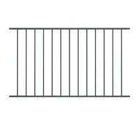 Fence Panel Woerden Powder-coated Steel 1.7x0.75 m Anthracite