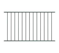 Fence Panel Woerden Powder-coated Steel 1.7x1.17 m Anthracite
