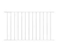 Fence Panel Woerden Powder-coated Steel 1.7x1.17 m White