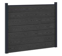 Fence Panel WPC and Aluminium Fencing Outdoor Barrier Garden Privacy vidaXL