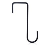 Fence Plant Hangers - Stable Flower Box | Plants Hanger for Railing | Heavy Duty Steel Deck Hook Over The Fence Hangers| Deck Railing, Black Bracketoutdoor Garland for Lantern, Bird Feeder, Pool Tool