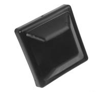 Fence Post 16 Pack, 4x4 Inch Black Plastic Protection Covers with Screws, Outdoor Wooden Deck Fence Post Top Covers