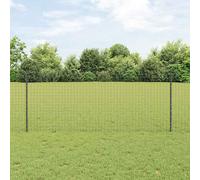 Fence Post 5 pcs Grey 100 cm Steel