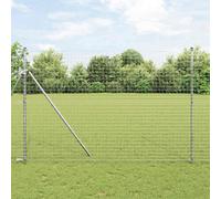 Fence Posts Green Galvanised Steel Ø32mm x200cm Pack 52pcs Powder-Coated Garden