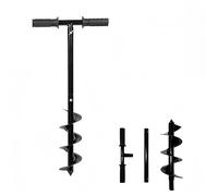 Fence Post Auger,Post Hole Digger Hand Drill, 10X60cmPost Hole Digger with Non-Slip Handle, Adjustable Post Hole Auger for Gardening Planting, Bulb Planting, Umbrella Hole, Mixing Fertilizer