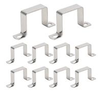Fence Post Brackets 10PCS Stainless Steel Fence Panel Clips Anti Rattle & Anti Corrosion Resistant Brackets for Wooden and Concrete Posts