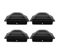 Fence Post Cap 100x100mm Square Posts for Black 4pcs Iron Pyramid