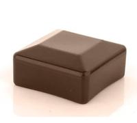 Fence Post Cap for External Dimensions 100 x 100 mm, Fence Caps, Brown, Post Cap, Pyramid, Square Fence Post Caps, Fence Cover, Post Lid, Pipe Caps Made of Plastic