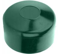 Fence Post Cap for External Dimensions Diameter 76 mm, Fence Caps Green, Post Cap Pyramid Round Fence Post Caps Fence Cover Post Lid, Pipe Caps Made of Plastic