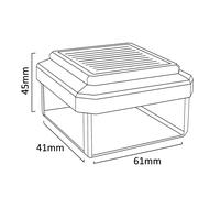 Fence Post Cap Lamp LED Light Solar Outdoor Driveway Dusk to Dawn 4000K 5 Sizes