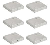 Fence Post Caps 6pc Stainless Steel Pyramid 91x91mm for 71mm Square Post Outdoor