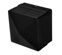 Fence Post Caps Black for 5pcs Plastic Pyramid Wooden Fences Outdoor