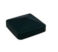 Fence Post Caps Galvanized Steel Powder Coated Black Protectors Fence Post Protection from Damage 4 x 4 Inch Post Buy as Many as You Need for Same Postage