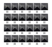 Fence Post Caps,Post Caps 4x4 Post Cap Black Plastic Pyramid Home Improvement Extends The Life Of Your Posts Fade Resistance Material(24pcs)
