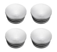 Fence Post Caps Protective Covers 76mm Reflective 4pcs Black Rubber | Easy Installation, High Mechanical Strength, Weather Resistant Grip, Outdoor Use, Fence Post Cover Caps
