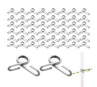Fence Post Clips, Stainless Steel Fasteners - Fiberglass Post Clip | for Agricultural Pasture Management Enclosure Livestock Cattle Outdoor Garden Greenhouse