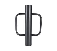 Fence Post Driver 17 Inch, Iron Construction with White Finish, for Home & Professional Use, Ergonomic Handle Design Ergonomic T Post Driver