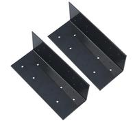 Fence Post Extender Angle Bracket Grey 70 x 70 x 180mm Holder Support 2PK