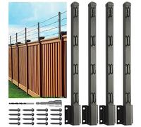 Fence Post Extender - Enhance Outdoor Fence Height for Privacy & Pet Security, Durable Extension Arms