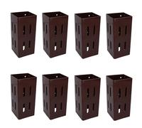 Fence Post Extender Holder Support 100mm x 100mm Easy Grip Panel Trellis 8PK