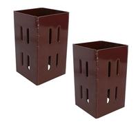 Fence Post Extender Holder Support 75mm x 75mm Easy Grip Panel Trellis 2PK