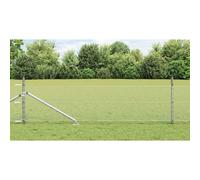 Fence Post Galvanised Steel 10 x 0.8 m Silver 13mm Mesh Durable Garden Boundary