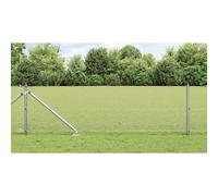 Fence Post Galvanised Steel PVC 50 x 0.6 m 16x16mm Mesh Weather-Resistant Silver